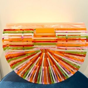 Cult Gaia small acrylic ark handbag